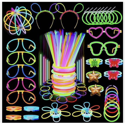 235pcs Glow Sticks Party Supplies Set 100pcs 8in Glowsticks Glow In The Dark Wed