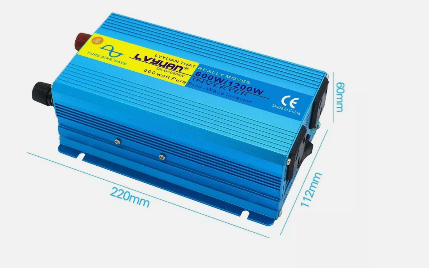 Truck 600W 1200W 24V to 240V Pure Sine Wave Power Inverter
