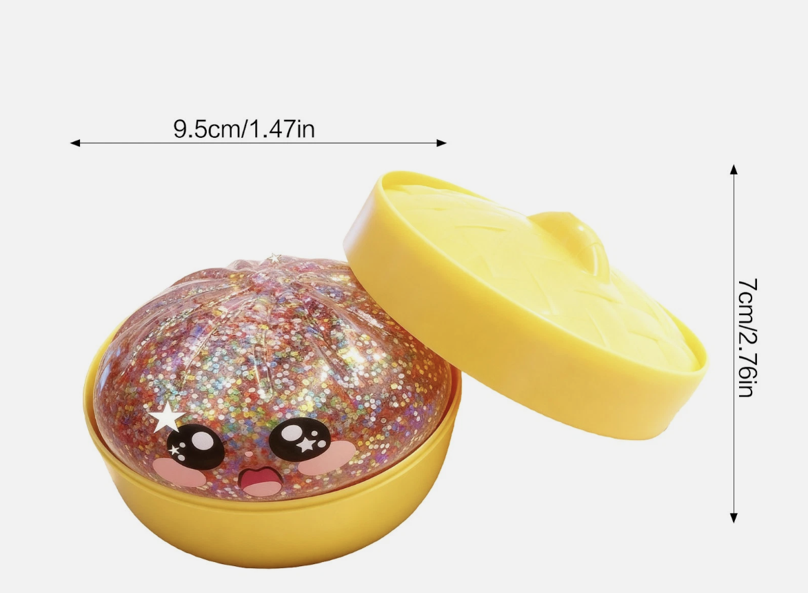 Rare Glitter Dumpling Squi-shy Toy Mystery Blind Box Bao Bun Stress Relief Toy