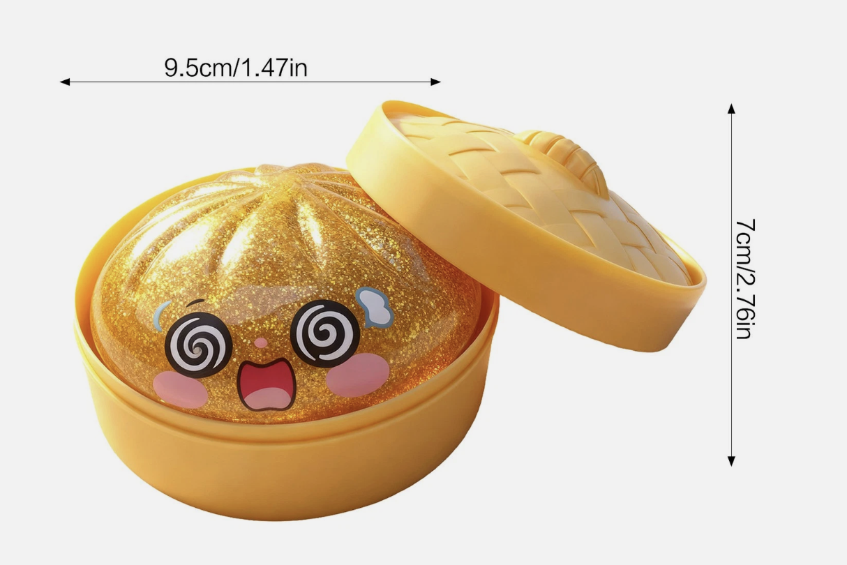 Rare Glitter Dumpling Squi-shy Toy Mystery Blind Box Bao Bun Stress Relief Toy