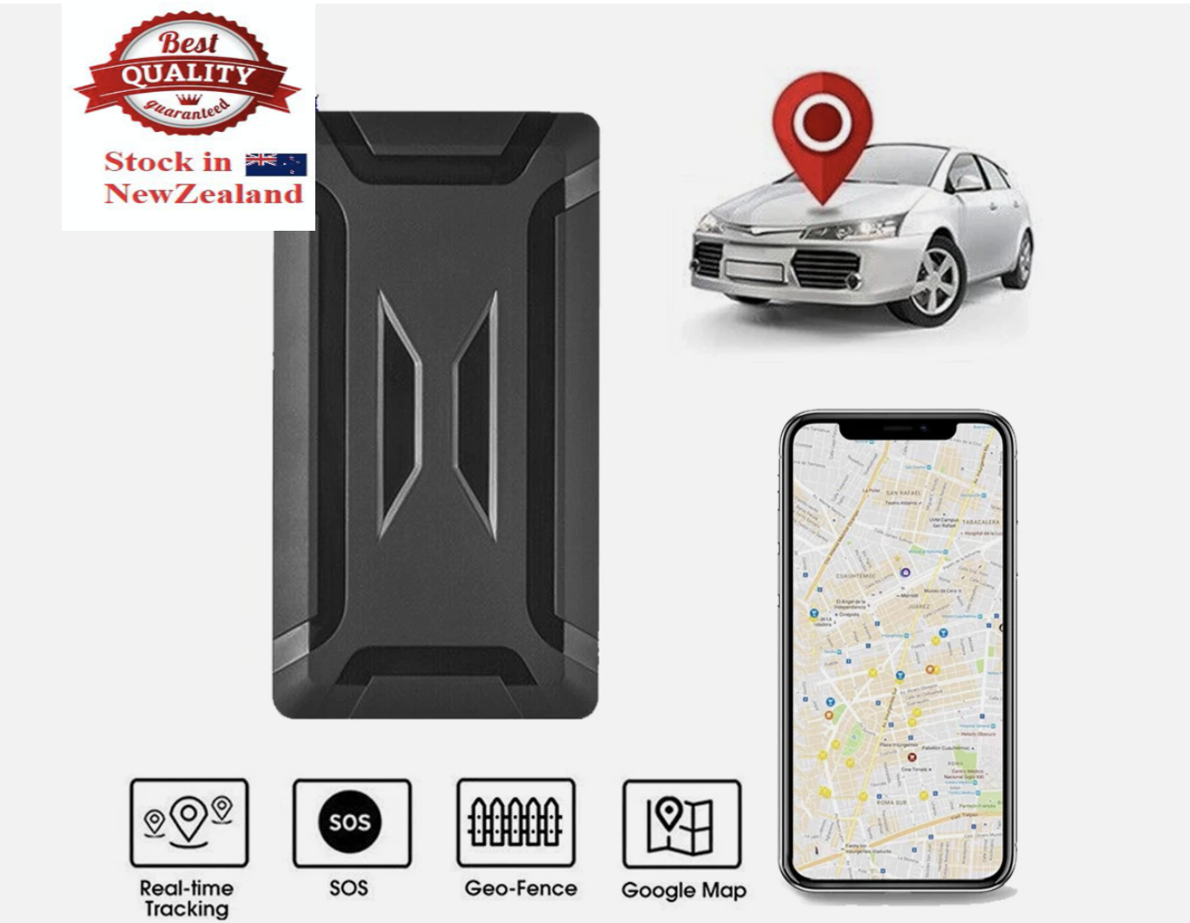 30000mAH 4G Real Time GPS Tracker LIVE Tracking Vehicle Car Magnetic