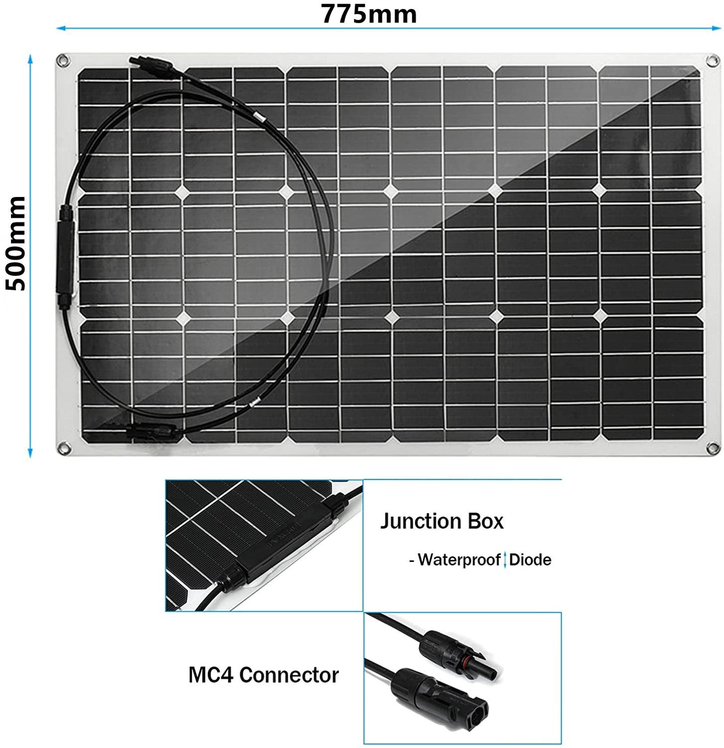 300W Solar Panel Semi-flexible