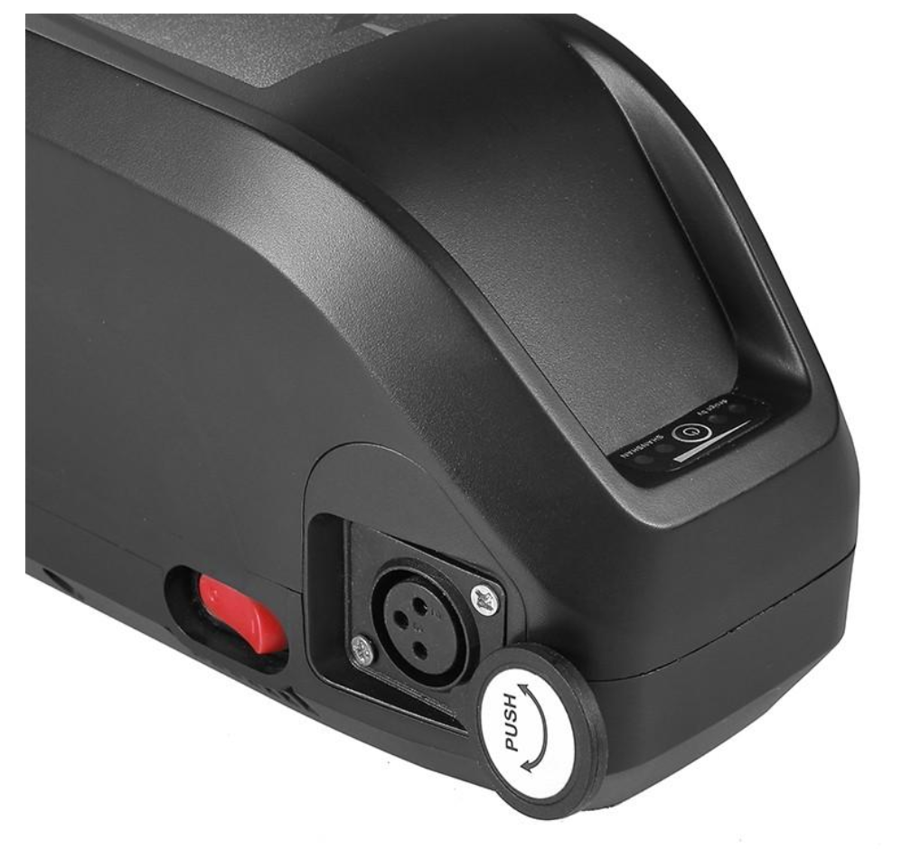 36V 15AH EBike Battery Pack For Motor 200W 500W Tricycle Down Tube USB Hailong