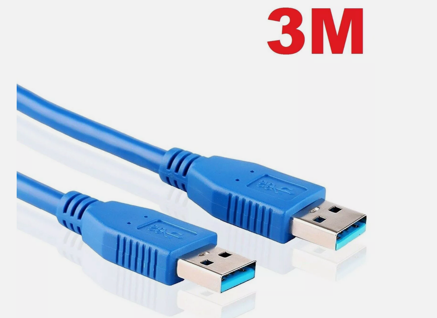 3M USB 3.0 Type-A Male to Male USB to USB Cable Cord for Data Transfer ...