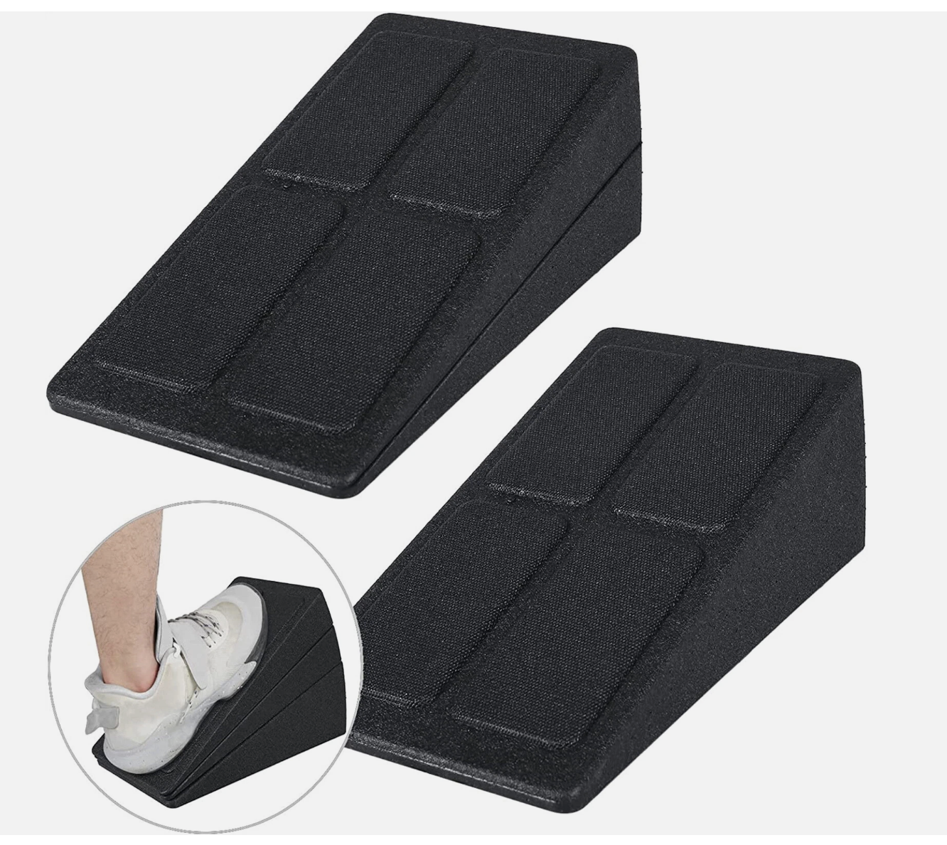 3pcs Wedge Stretch Slant Squat Board Slanting Yoga Block Exercise Gym Fitness