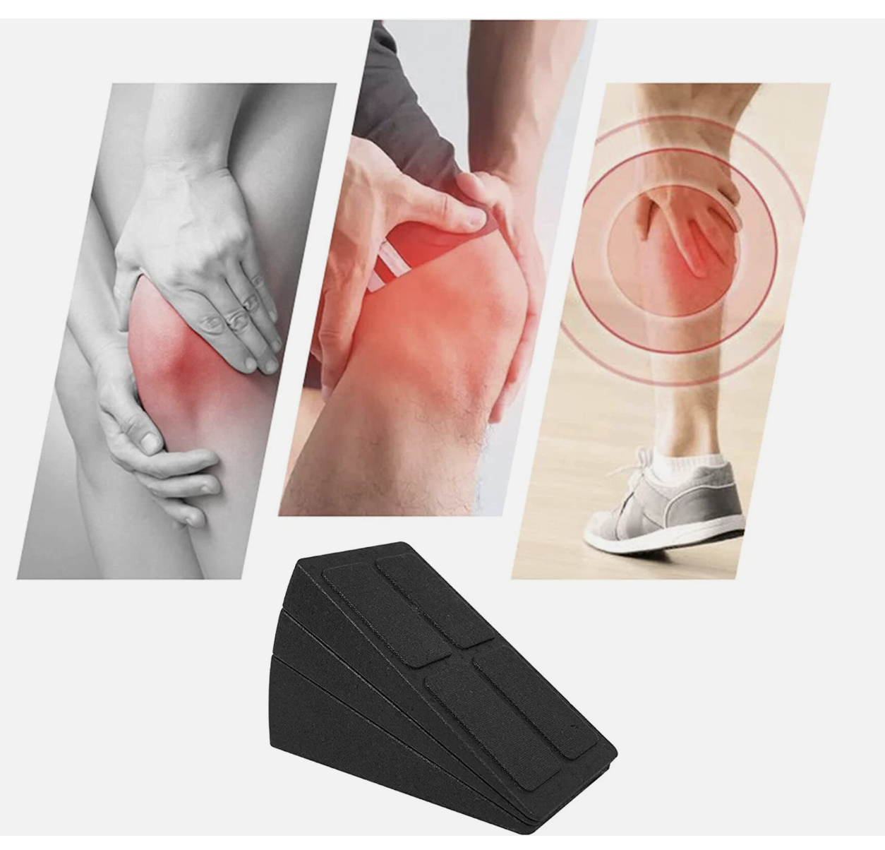 3pcs Wedge Stretch Slant Squat Board Slanting Yoga Block Exercise Gym Fitness