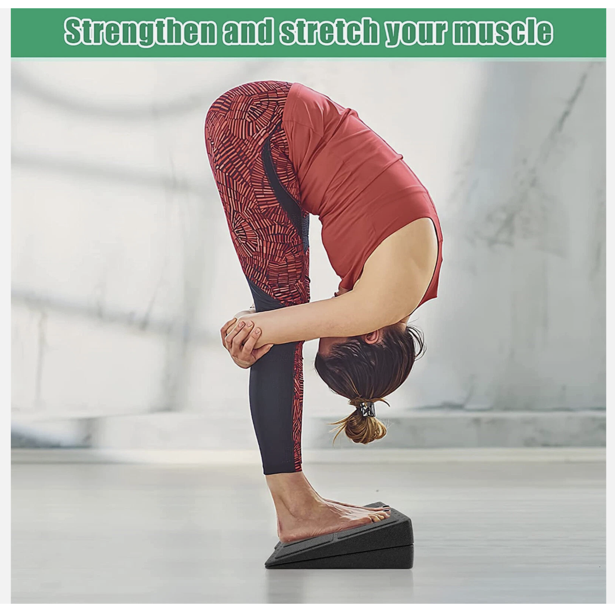 3pcs Wedge Stretch Slant Squat Board Slanting Yoga Block Exercise Gym Fitness