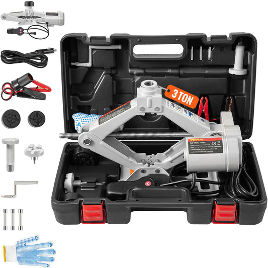 3Ton 12V DC Car Electric Jack Lifting SUV Van Garage Emergency Equipment tool