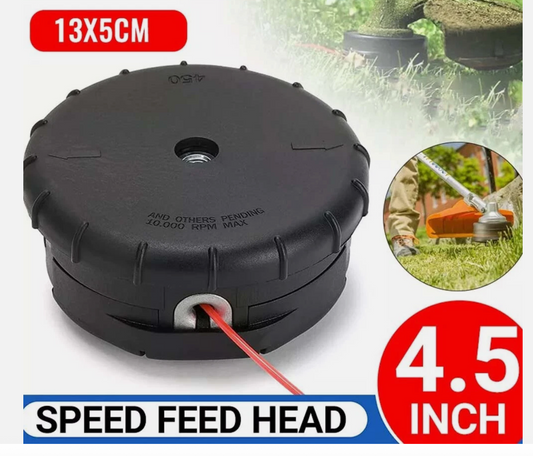 Speed Feed Trimmer Head Bump Fast Load Line Large For Whipper Snipper 4.5"