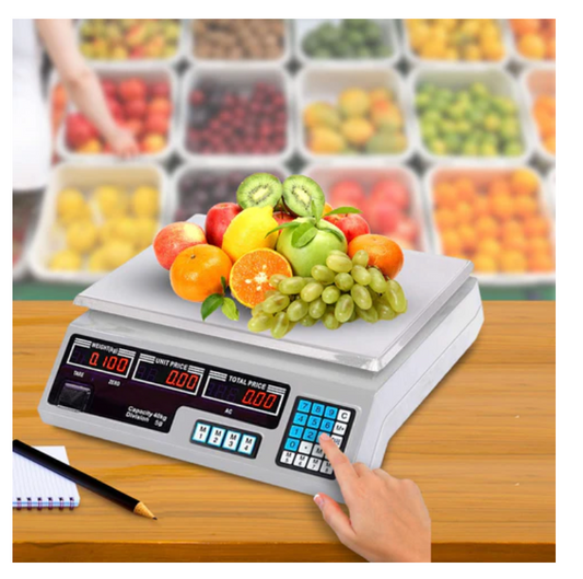 Electronic Digital Kitchen Scale Commercial Shop 40KG 5g Food Weight Scales