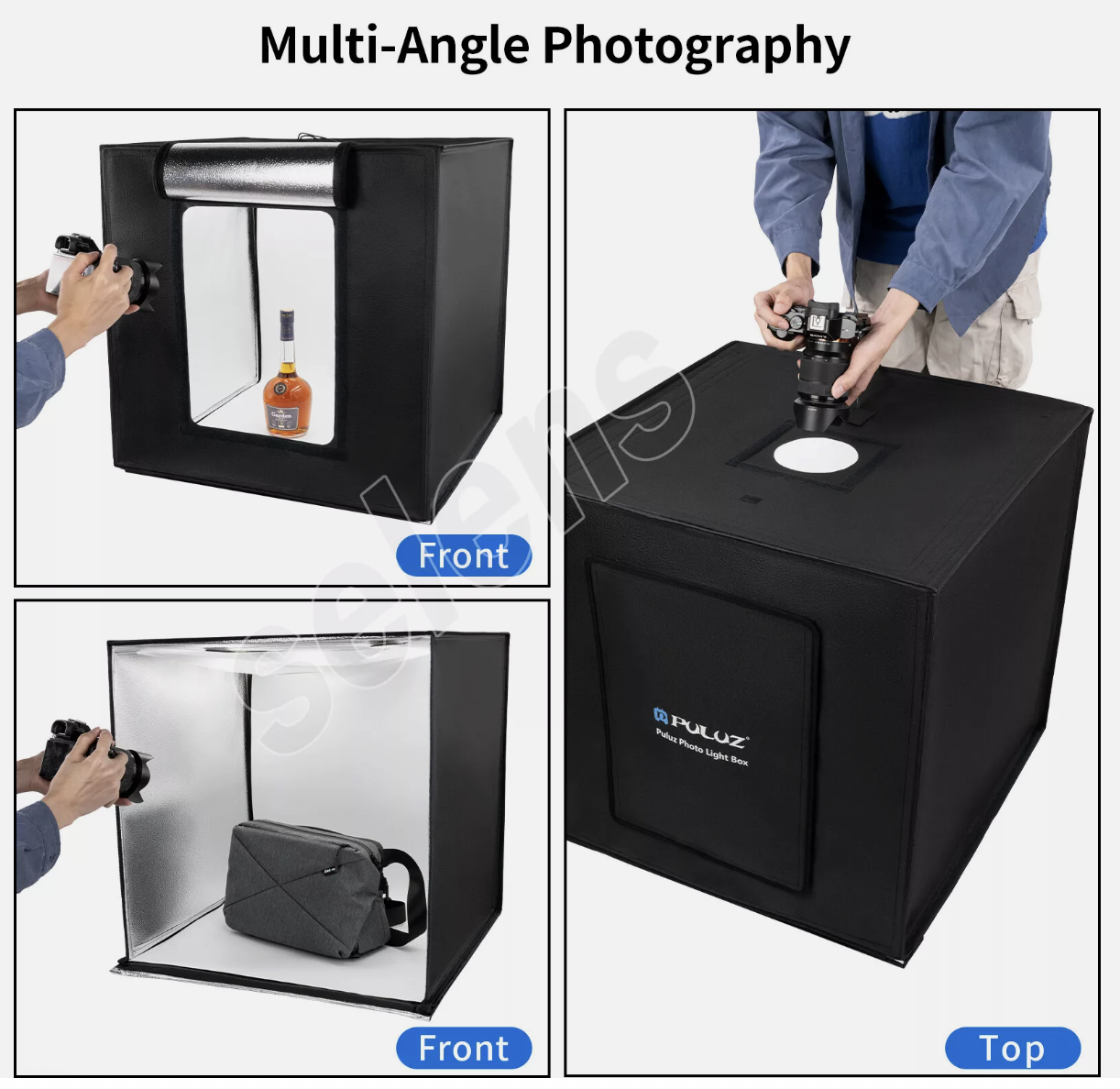 40cm Photography Large LED Light Box Tent Backdrop Foldable Studio Photo