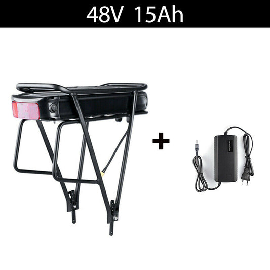 Electric Bicycle Rechargeable Battery 48V Lithium Li-ion Battery luggage rack