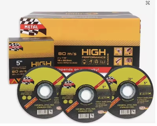 50x 5" 125mm Angle Grinder Cutting Discs Thin Cut Off Wheels for Metal and Steel