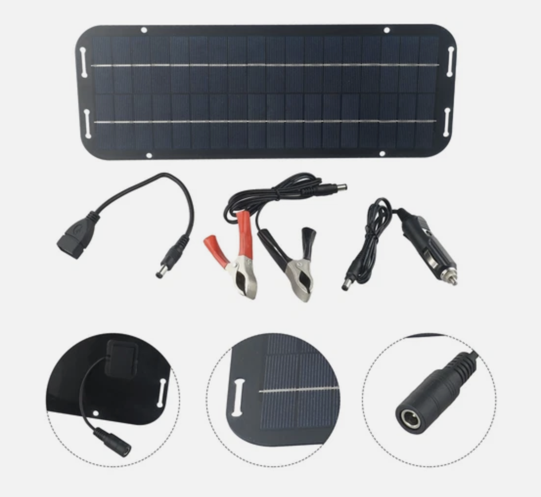 12V Solar Panel Kit 60W Waterproof Trickle Battery Charger Powered for Car RV