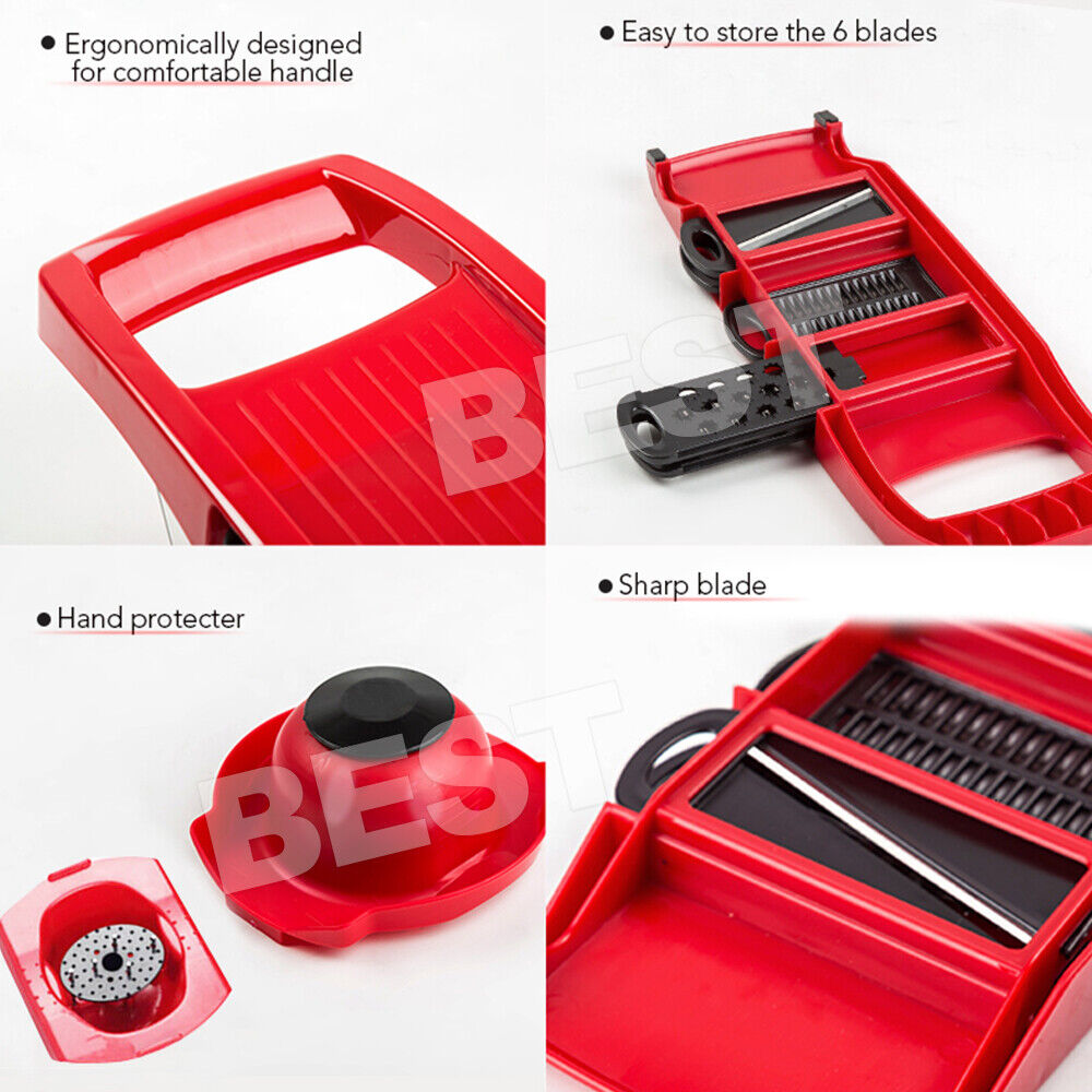 Professional Mandolin Slicer Julienne Cutter Chopper Fruit Vegetable Veg Peeler