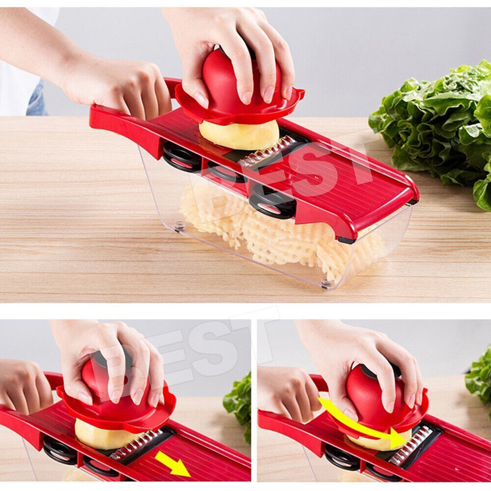 Professional Mandolin Slicer Julienne Cutter Chopper Fruit Vegetable Veg Peeler