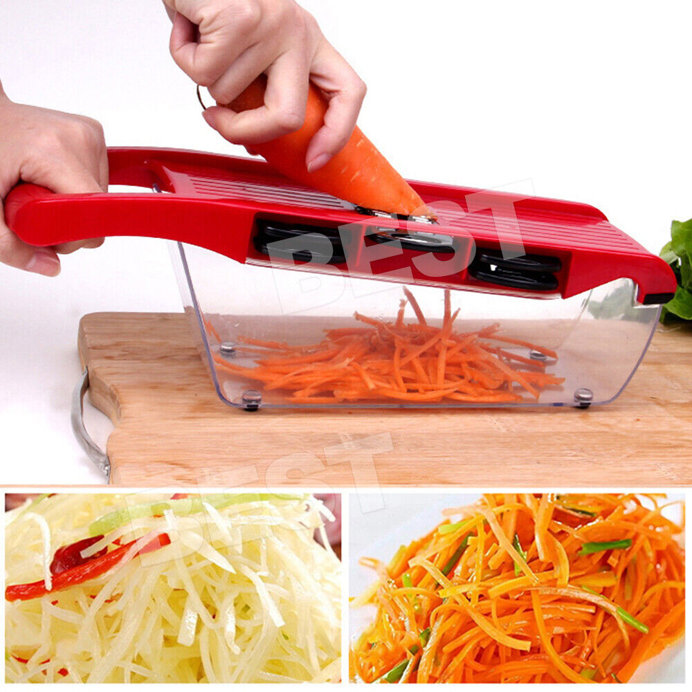 Professional Mandolin Slicer Julienne Cutter Chopper Fruit Vegetable Veg Peeler
