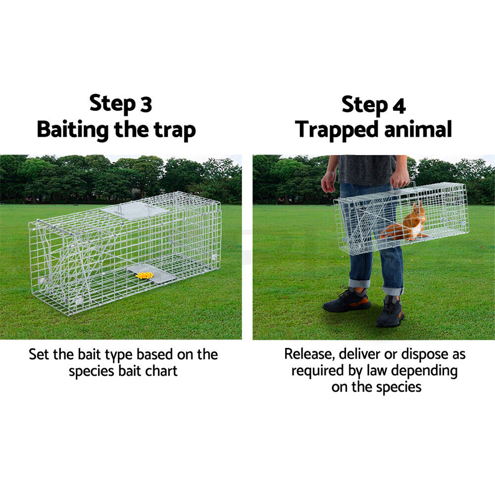 Extra Large Animal Trap Humane Cage Possum Fox Koala Rabbit Bird Cat
