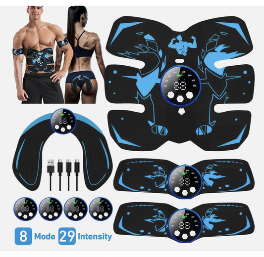 Ab Stimulator EMS Toner Massager Abdominal Trainer Muscle Fitness Body Exercise