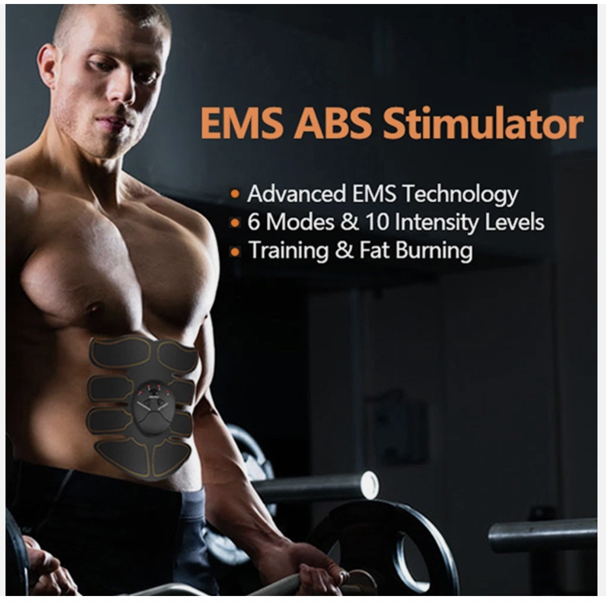 Ab Stimulator EMS Toner Massager Abdominal Trainer Muscle Fitness Body Exercise