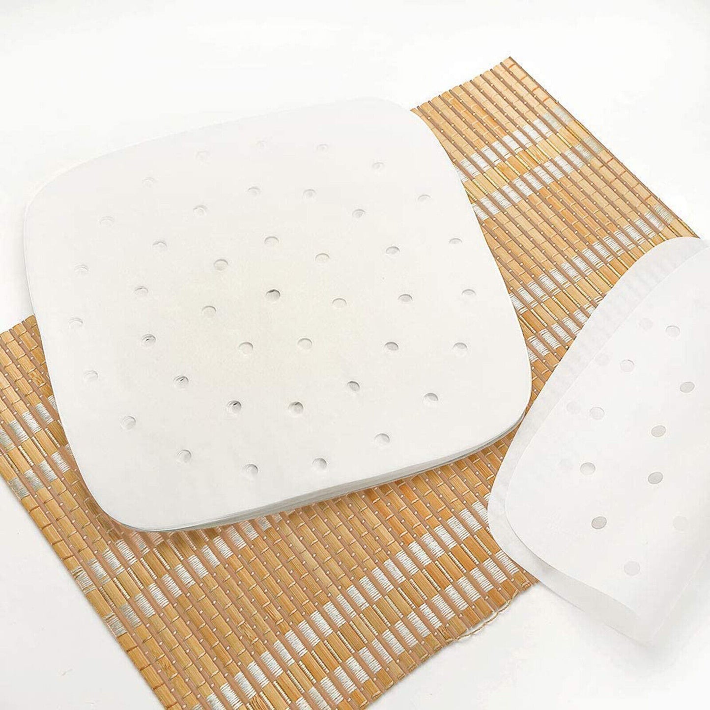 100pcs Air Fryer Liners Perforated Parchment Paper Square Non-Stick A