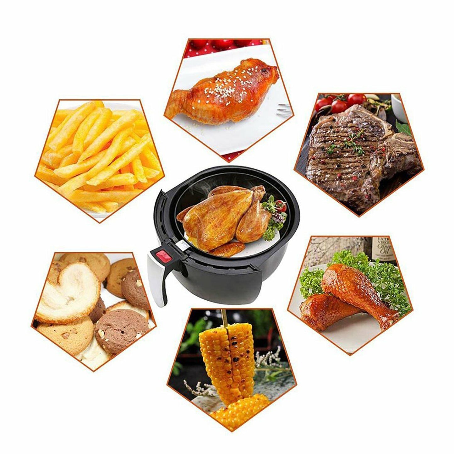 100pcs Air Fryer Liners Perforated Parchment Paper Square Non-Stick A