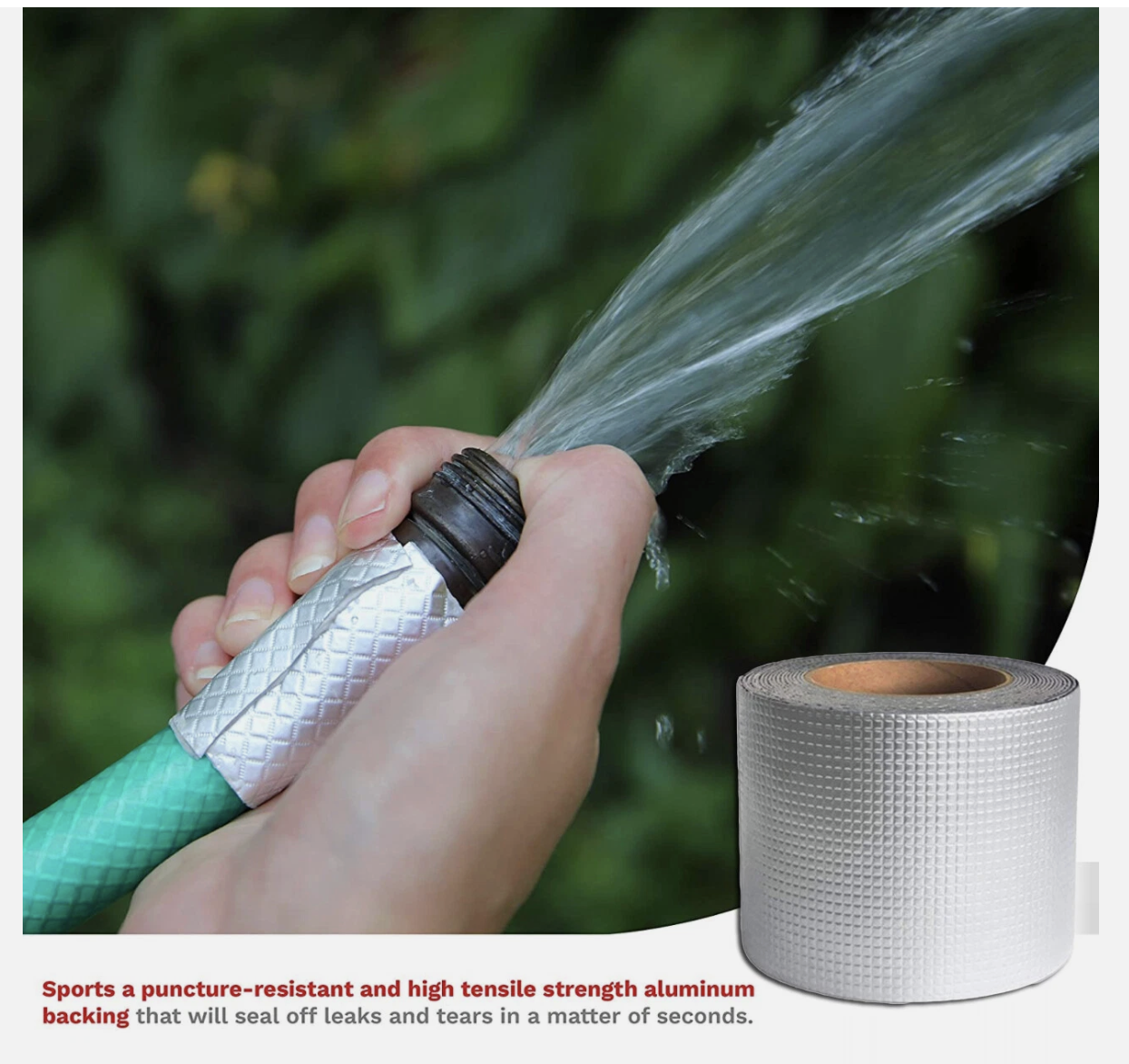 5m Waterproof Tape Butyl Rubber Aluminium Foil Roof Pipe Caravan Repair Flashing