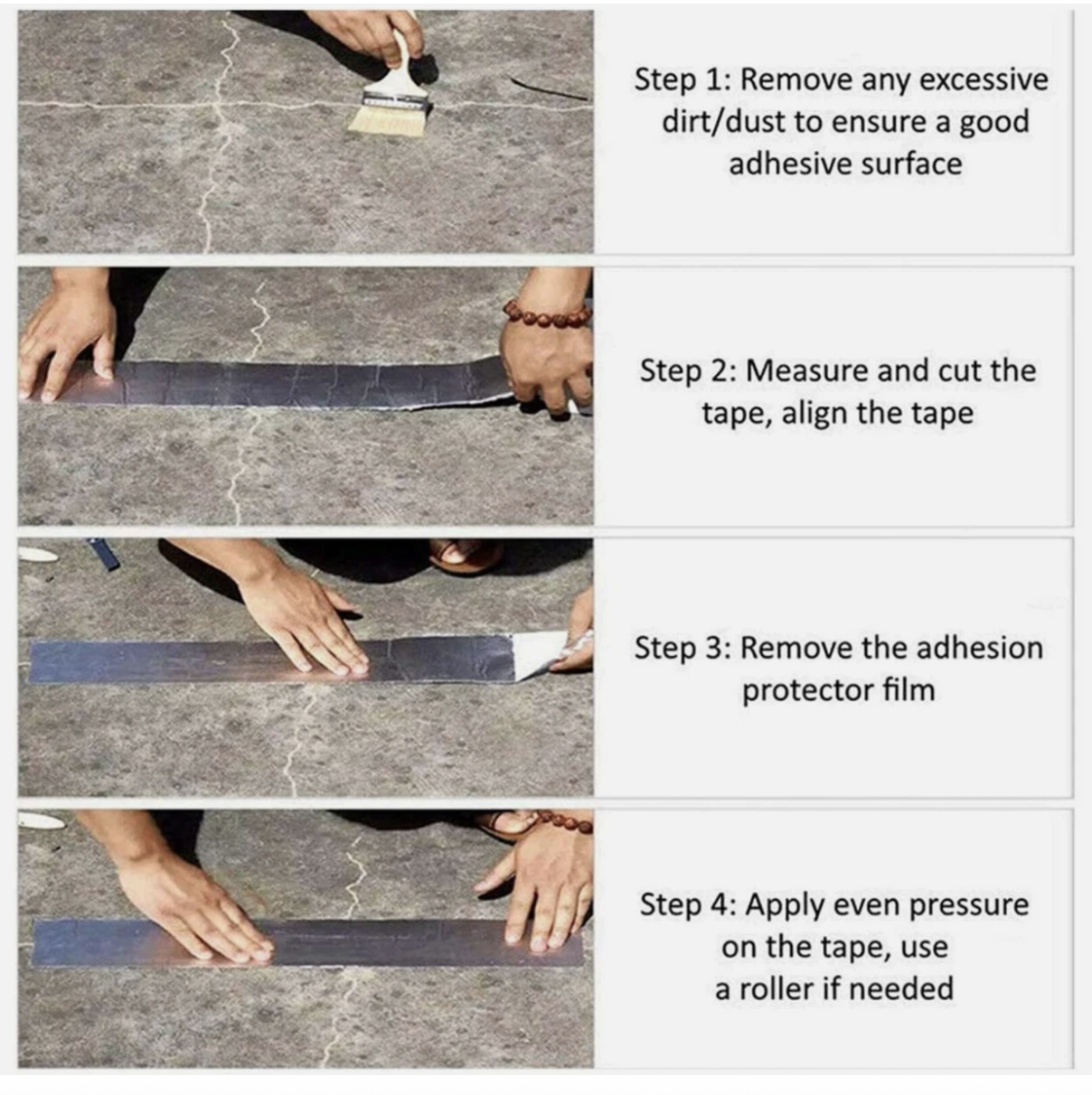 5m Waterproof Tape Butyl Rubber Aluminium Foil Roof Pipe Caravan Repair Flashing