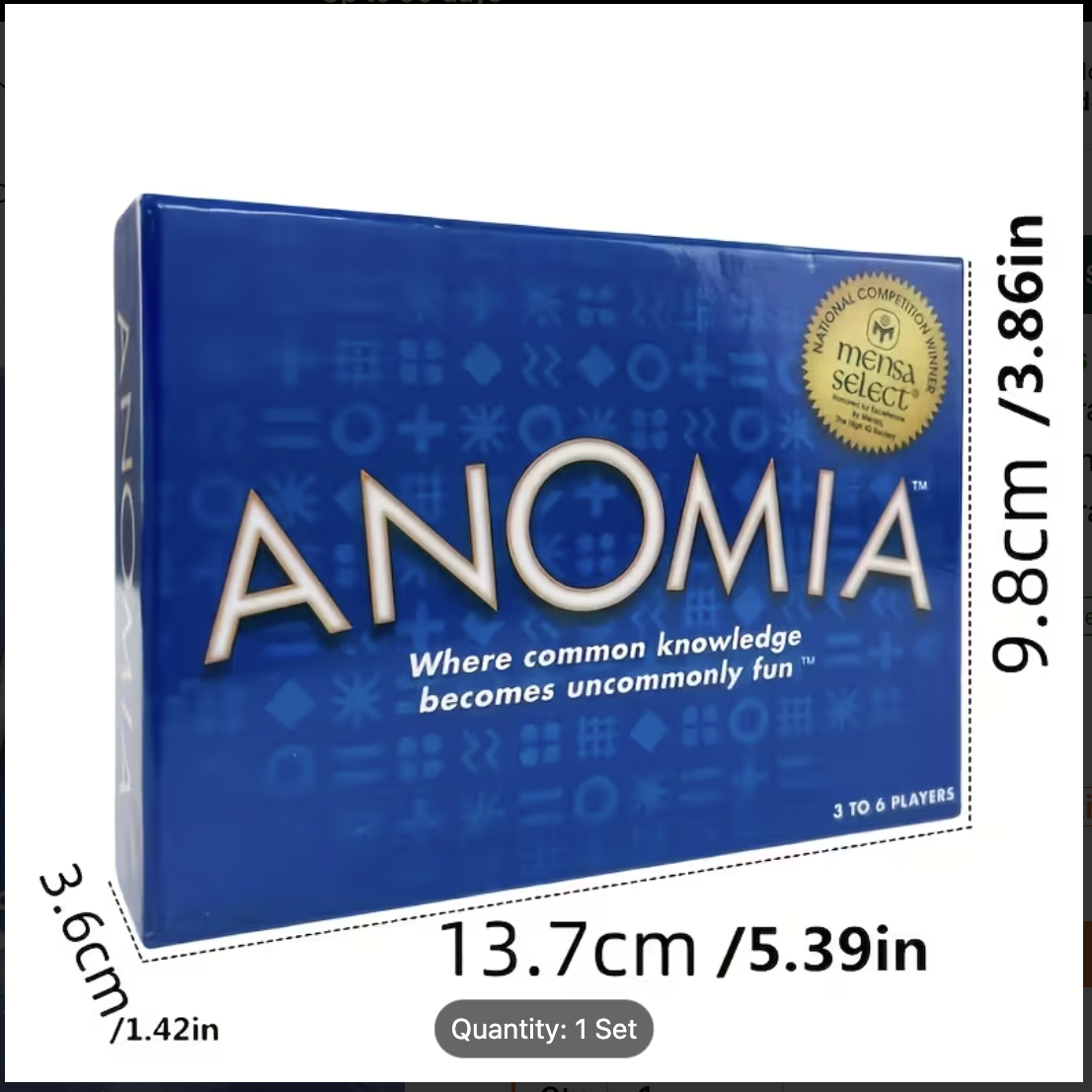 Anomia Super Fun Family Card Game for Ages10 and up New Board Game