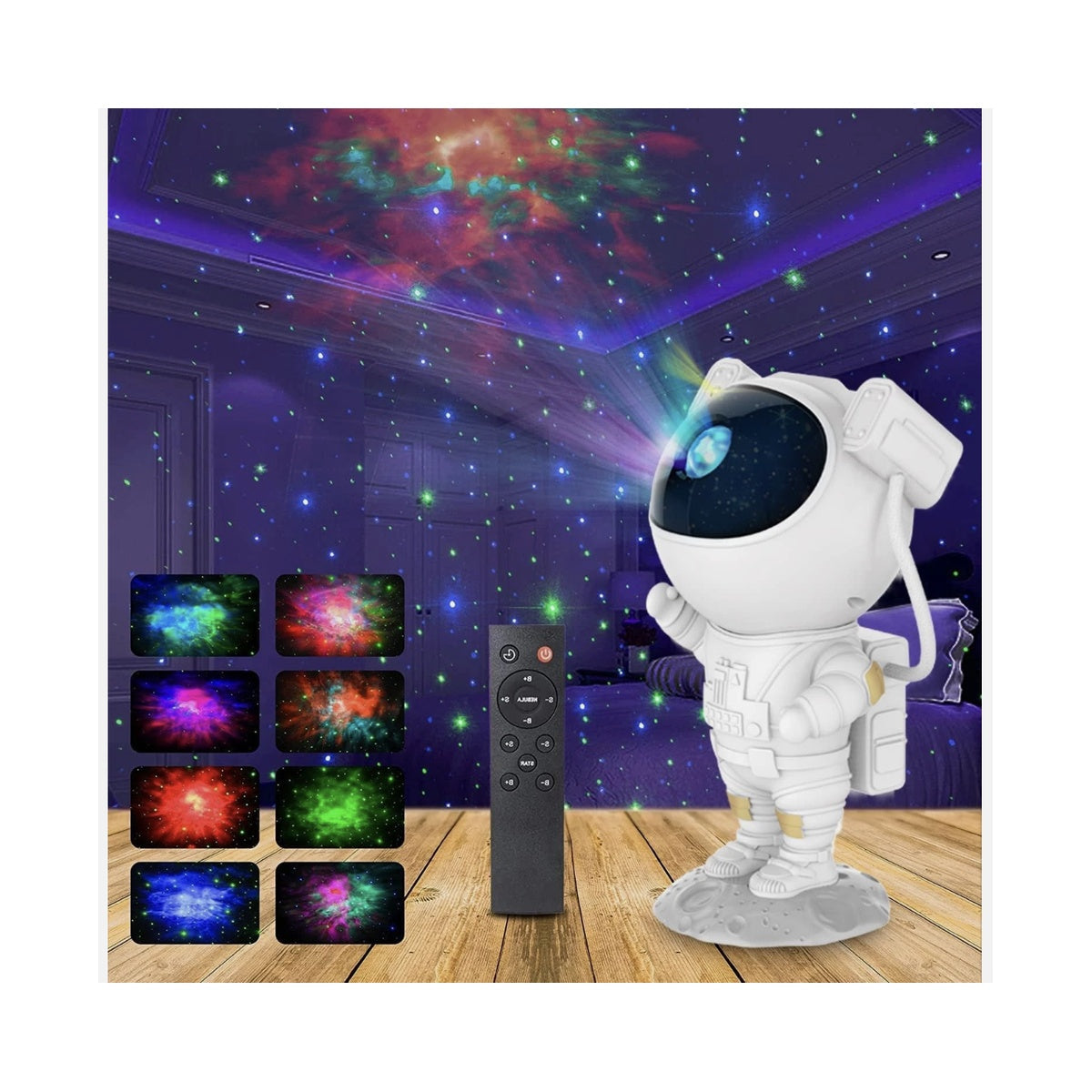 Astroscope Projector Astronaut Galaxy Star Projector Night Light - with Timer Remote Contro ...