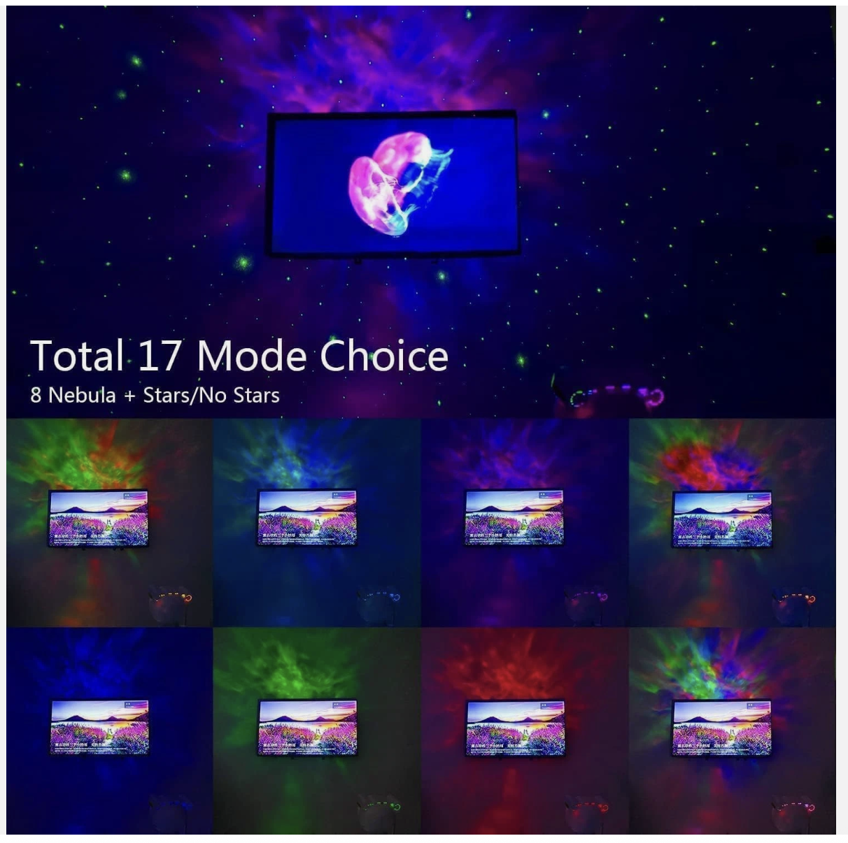 Astronaut Galaxy Star Projector Night Light - with Timer Remote Control