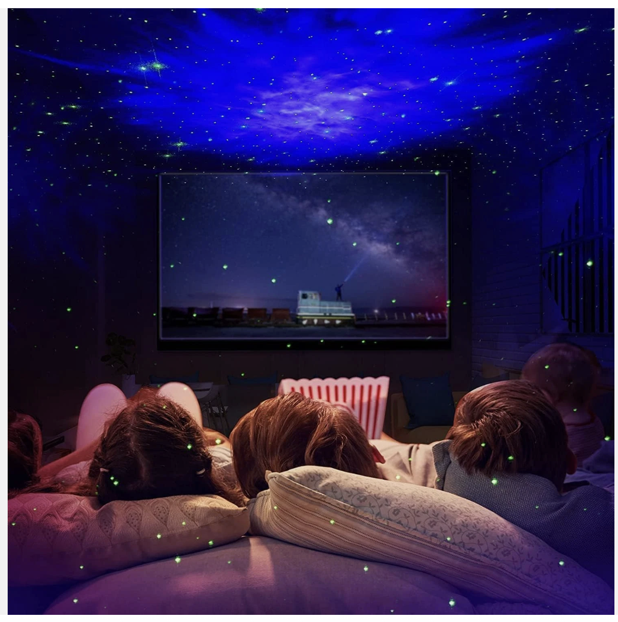 Astronaut Galaxy Star Projector Night Light - with Timer Remote Control