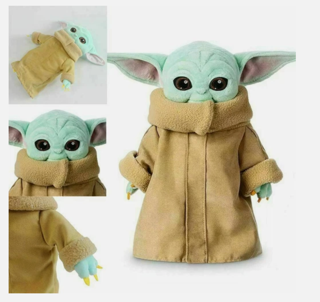 30cm Baby Yoda Plush Toy Doll The Mandalorian Grogu Soft Stuffed Animal Kids Gift