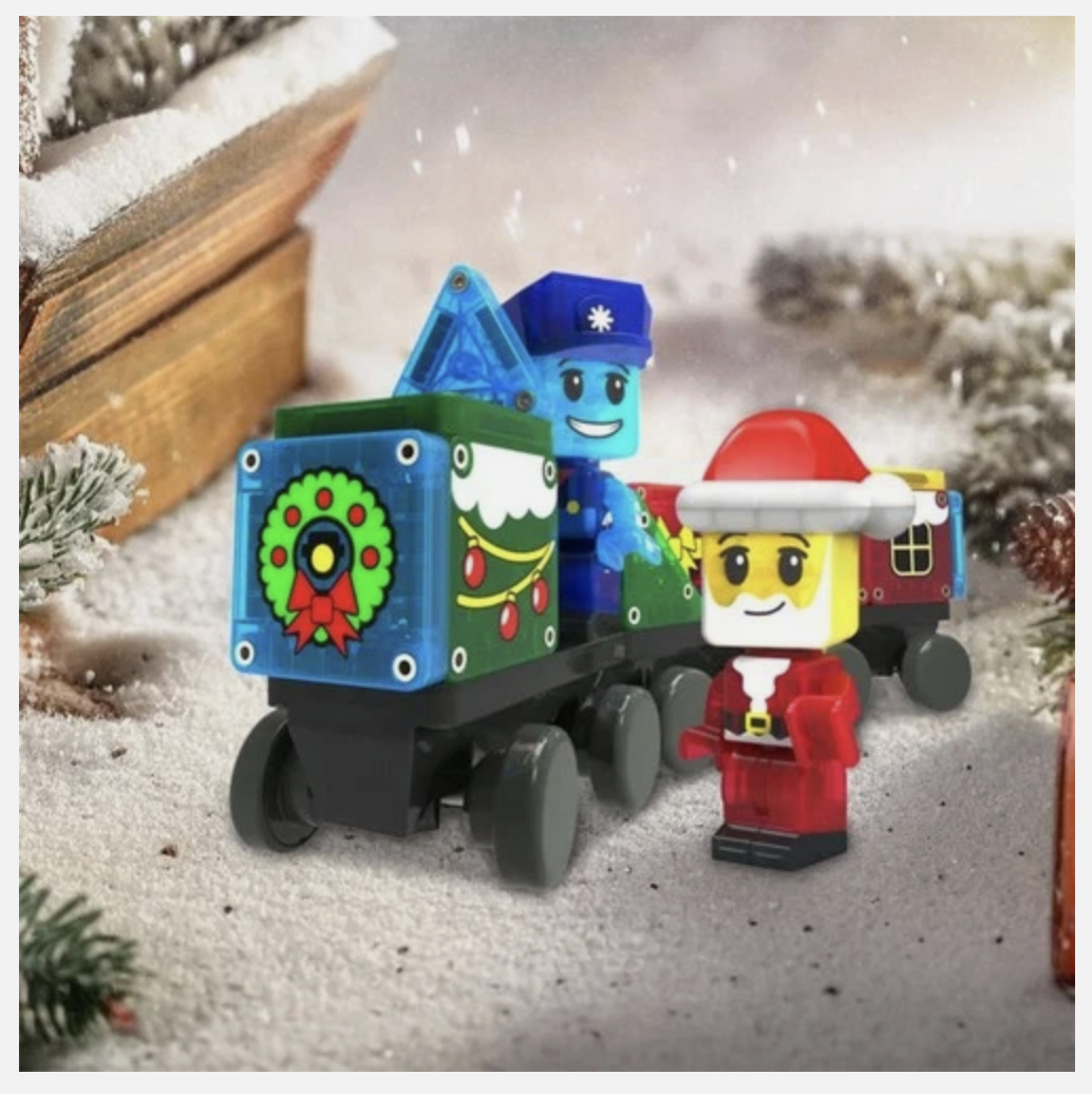 MAGNA-TILES Advent Calendar 24-Piece Magnetic Construction Set Christmas Gift