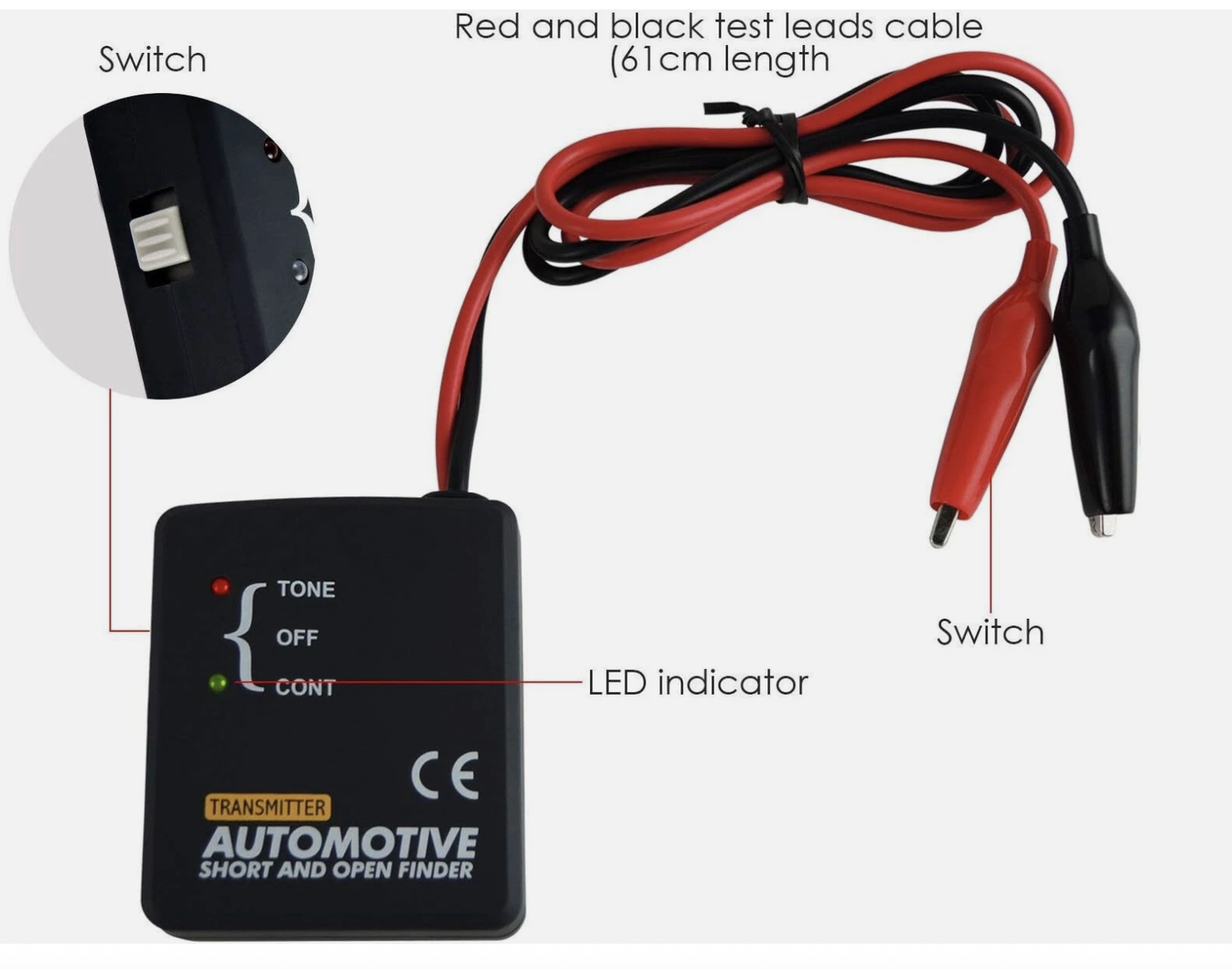 Diagnostic Automotive Circuit Tester Tracer Wire Short Open Finder Detector Tool