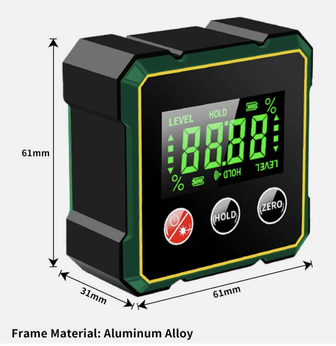360° Magnetic LCD Digital Level Angle Finder Protractor Inclinometer Gauge