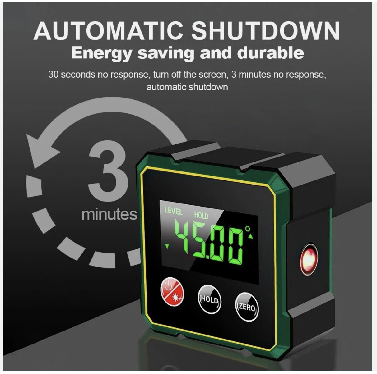 360° Magnetic LCD Digital Level Angle Finder Protractor Inclinometer Gauge