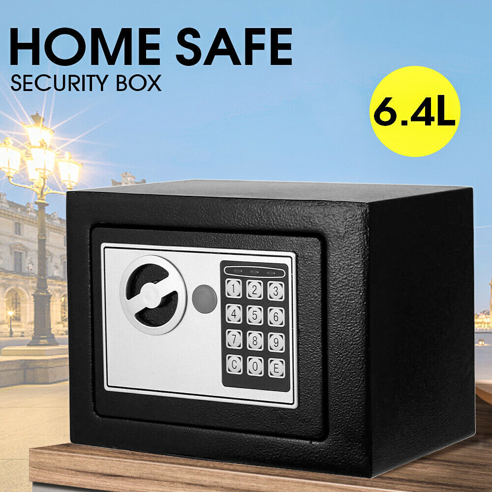 Digital Safe Electronic Security Box Home Office Cash Lock Deposit Password 6.4L