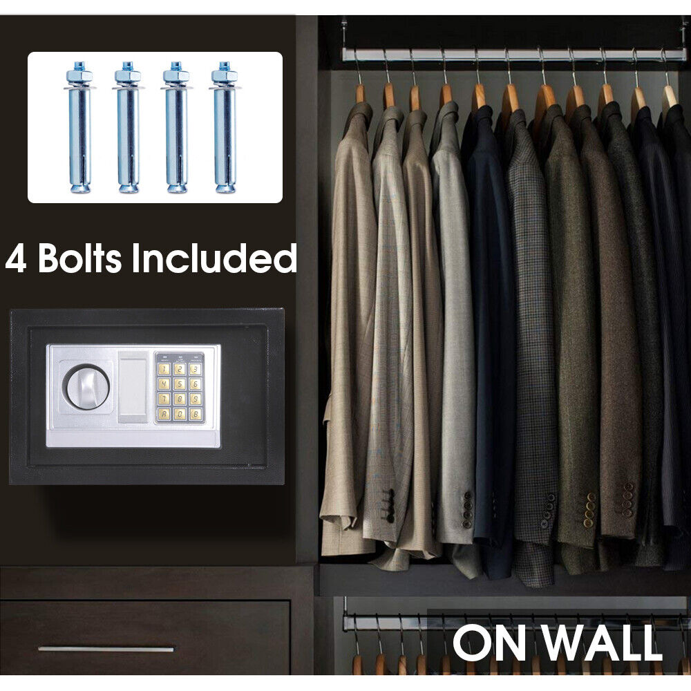 Digital Safe Electronic Security Box Home Office Cash Lock Deposit Password 6.4L