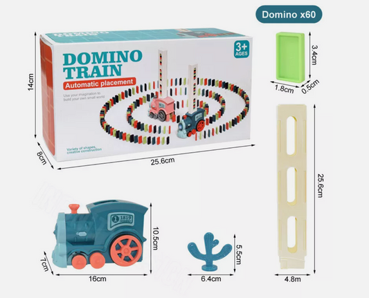 Domino Train Blocks Set Automatic Domino Building Blocks Creatives Toy Gifts Kid