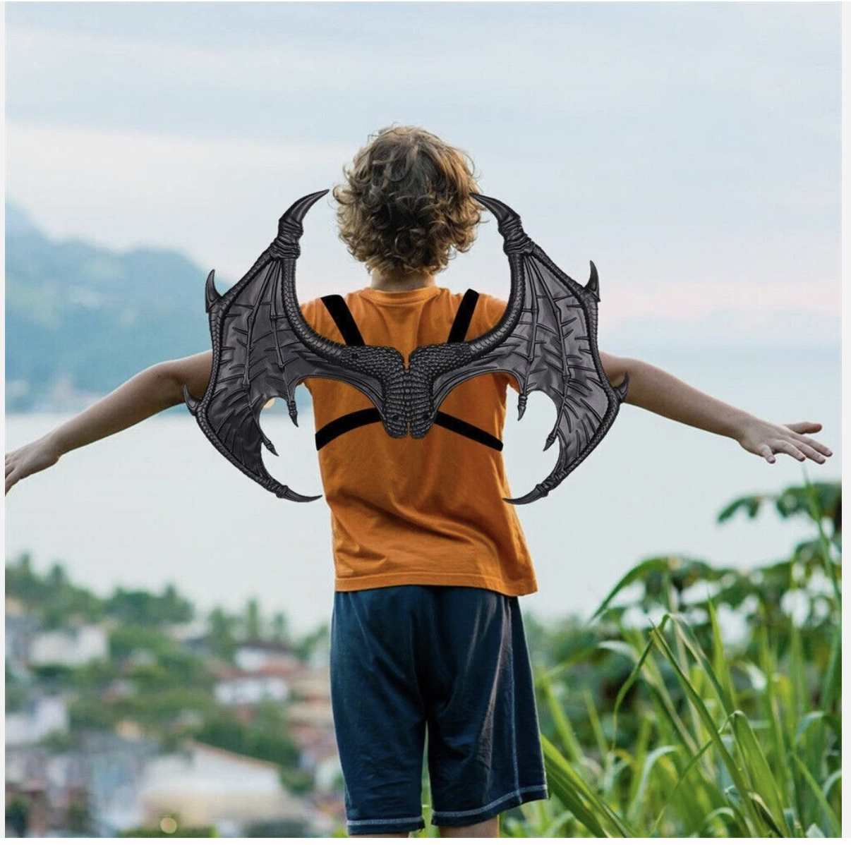 3D Dragon Mask Tail Set Boys Child Halloween Wings Of Fire Costume Book Week