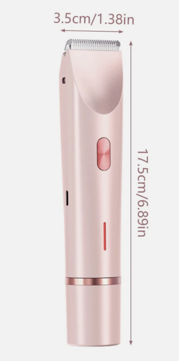 Dual Head Shaver Women, Electric Bikini Trimmer, Wet & Dry Use Hair Removal