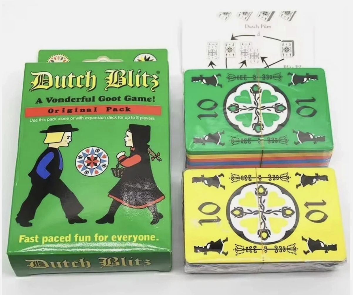2 Pack Dutch Blitz Original Pack Expansion Pack Set Card Game Great Family Party