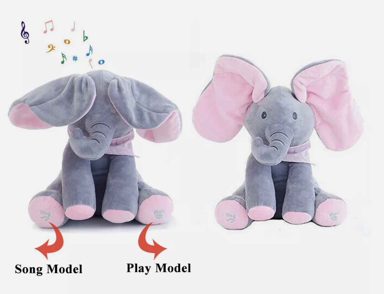 Baby Talking Toy Elephant Soft Plush Doll Singing PP Cotton Musical Stuffed Toys