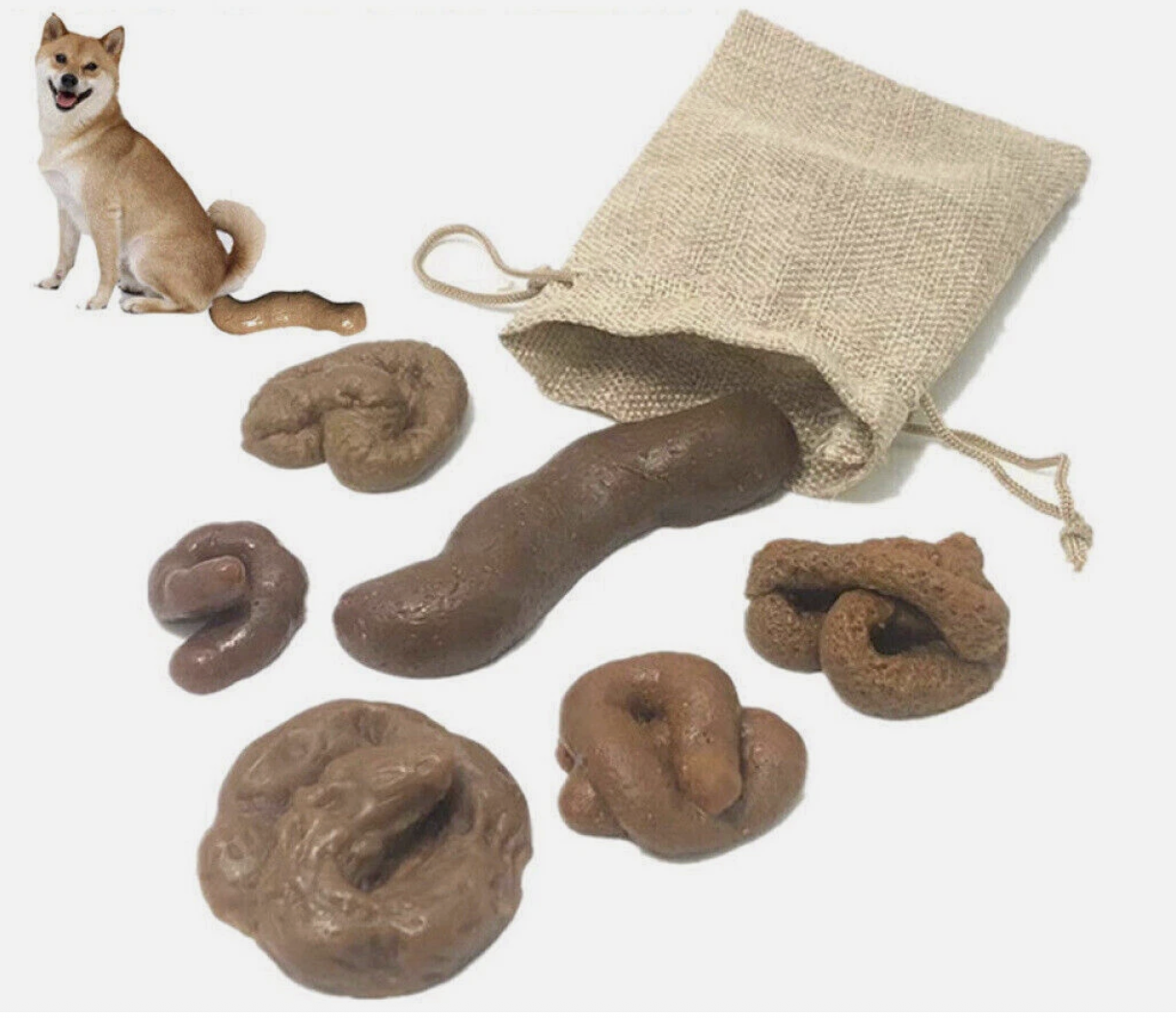 6PCS Fake Poop Gag Joke Prank Crap Dog Poo Realistic Funny Trick Party Toy Gift