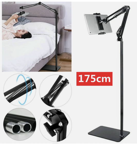 Hands Free Floor Stand Adjustable Bed Clip Holder For Tablet iPad iPhone Switch