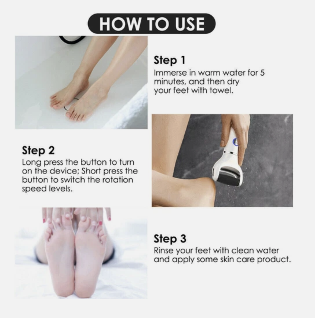 Electric Foot Grinder Care Pedicure Foot File Hard Dead Skin Callus Remover