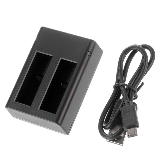 USB Dual Battery Charger Dock + Cable for GoPro Fusion 360 Degree Action Camera