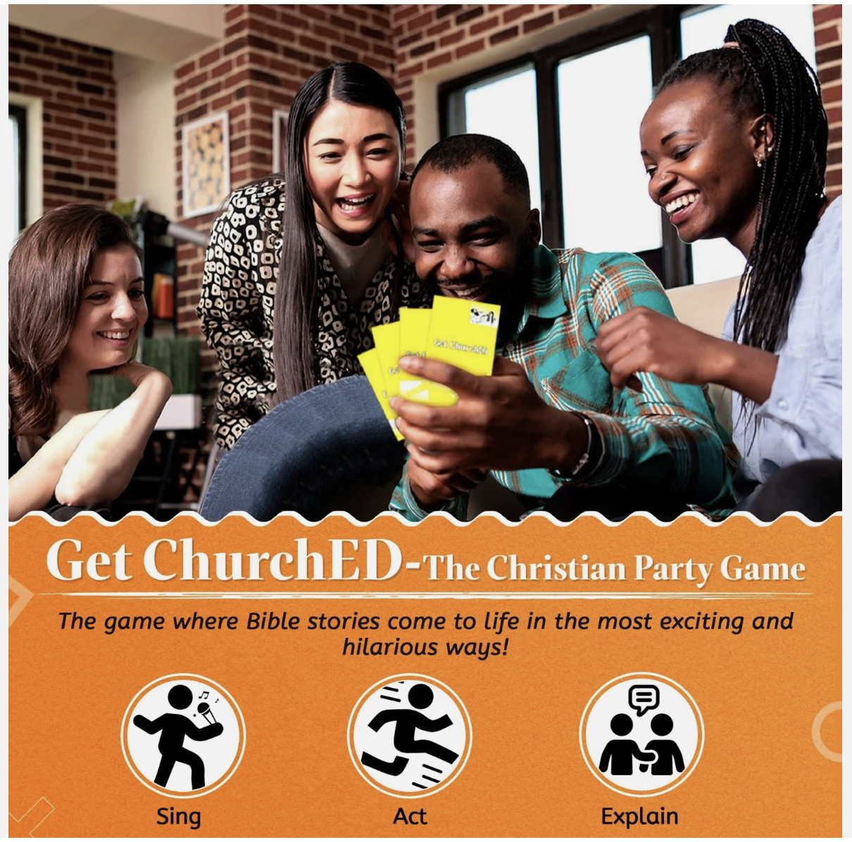 Get ChurchED - The Christian Party Game Sing Act/Charades Explain - Christian