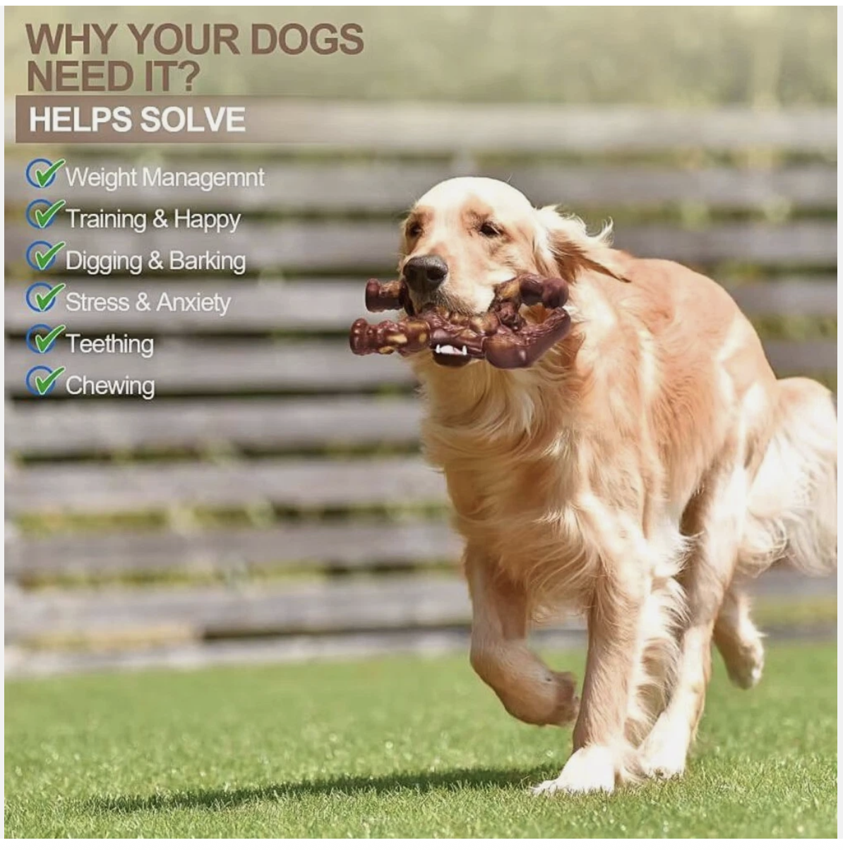 Indestructible Dog Toys for Aggressive Chewers Extreme Tough Dog Toys for Large